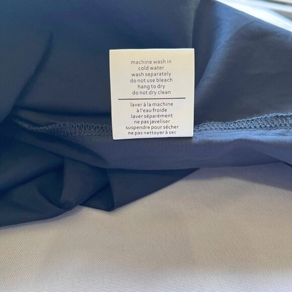 UCHUU NAVY SHORT SLEEVE SHIFT MIDI OVERSIZED DRESS - S - Picture 12 of 12